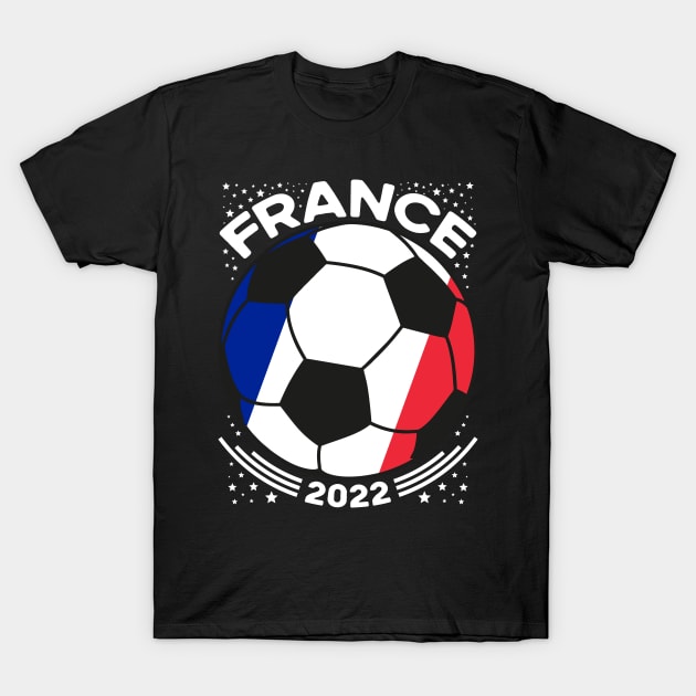 France Flag Soccer Football Team T-Shirt by mcoshop